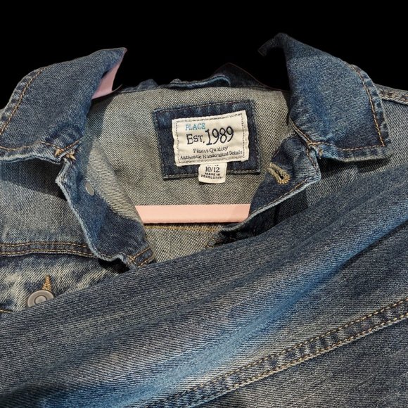 Place EST 1989 Jean Jacket Girl's Size 10/12 - Picture 6 of 6